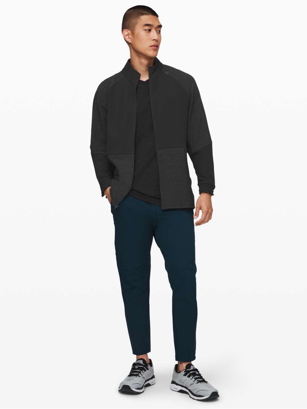 Lululemon Men’s License to Train Track Jacket Black / Heathered Black M